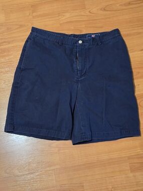 Vineyard Vines Navy Blue Club Shorts Mens Size 34 Preppy Minimalist Chino